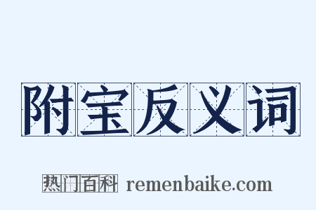附宝反义词是什么意思的图片